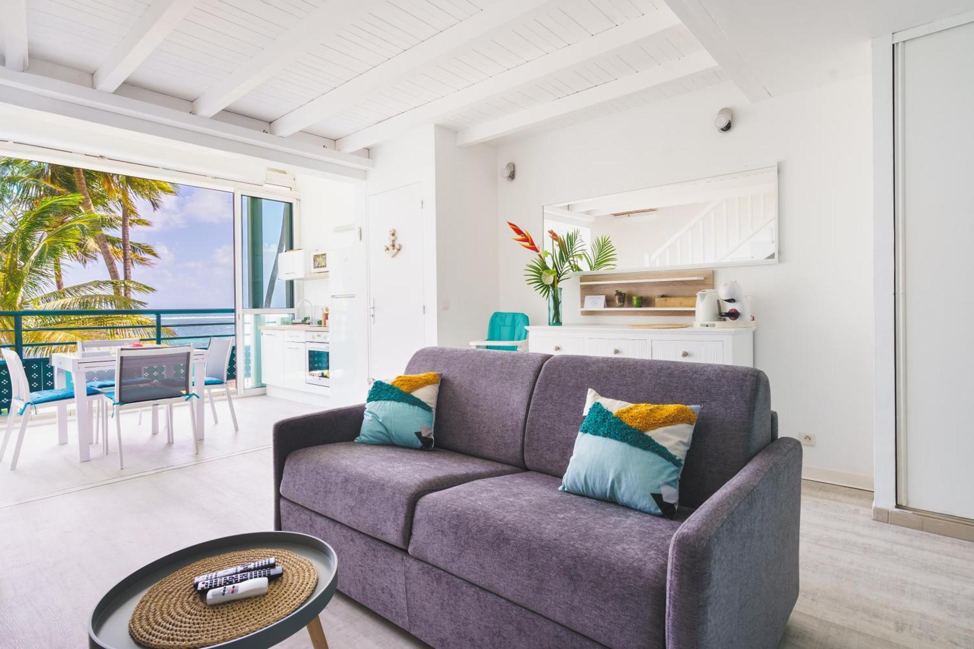 Le Touloublue - Tres Bel Appartement Face A La Mer Sainte-Anne  Eksteriør bilde